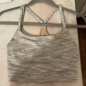 Outdoor Voices Gray Heathered Crop Top